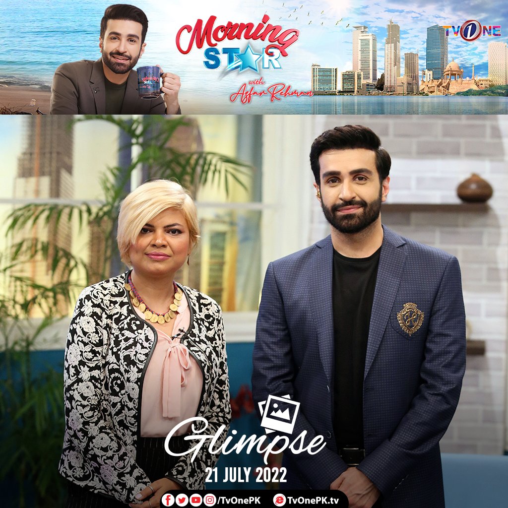 TVOnePk's tweet photo. Glimpse from today's "Morning Star" with "Azfar"

#MSTvOne #MorningStarWithAzfar #MorningStar #TVOnePK #RiseandSmile #Azfar #chefmuneeza https://t.co/oDXuzVvi2X