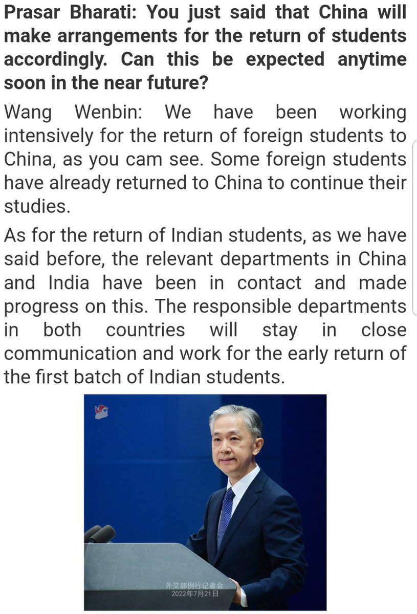 IndianChina's tweet photo. #China is considering the return of #Foreign Students back. Some students have already returned while they're still making arrangements for #Indian Students. What do you think about how long these arrangements will be in process? @MFA_China @JiRongMFA @MEAIndia @PBSC_Beijing https://t.co/ELokyGtNO4