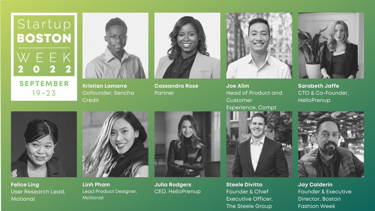 ComptHQ's tweet photo. We're so excited to be part of #StartupBostonWeek! Join Compt's VP of Product &amp; Operations Joe Alim for a week of panels, workshops, and more. Learn to scale, find a job, expand your network. #SBW2022 will be AWESOME. FREE tickets: https://t.co/vkmUoE5dPy

#startupcommunity https://t.co/lCB7Bbsz5Y
