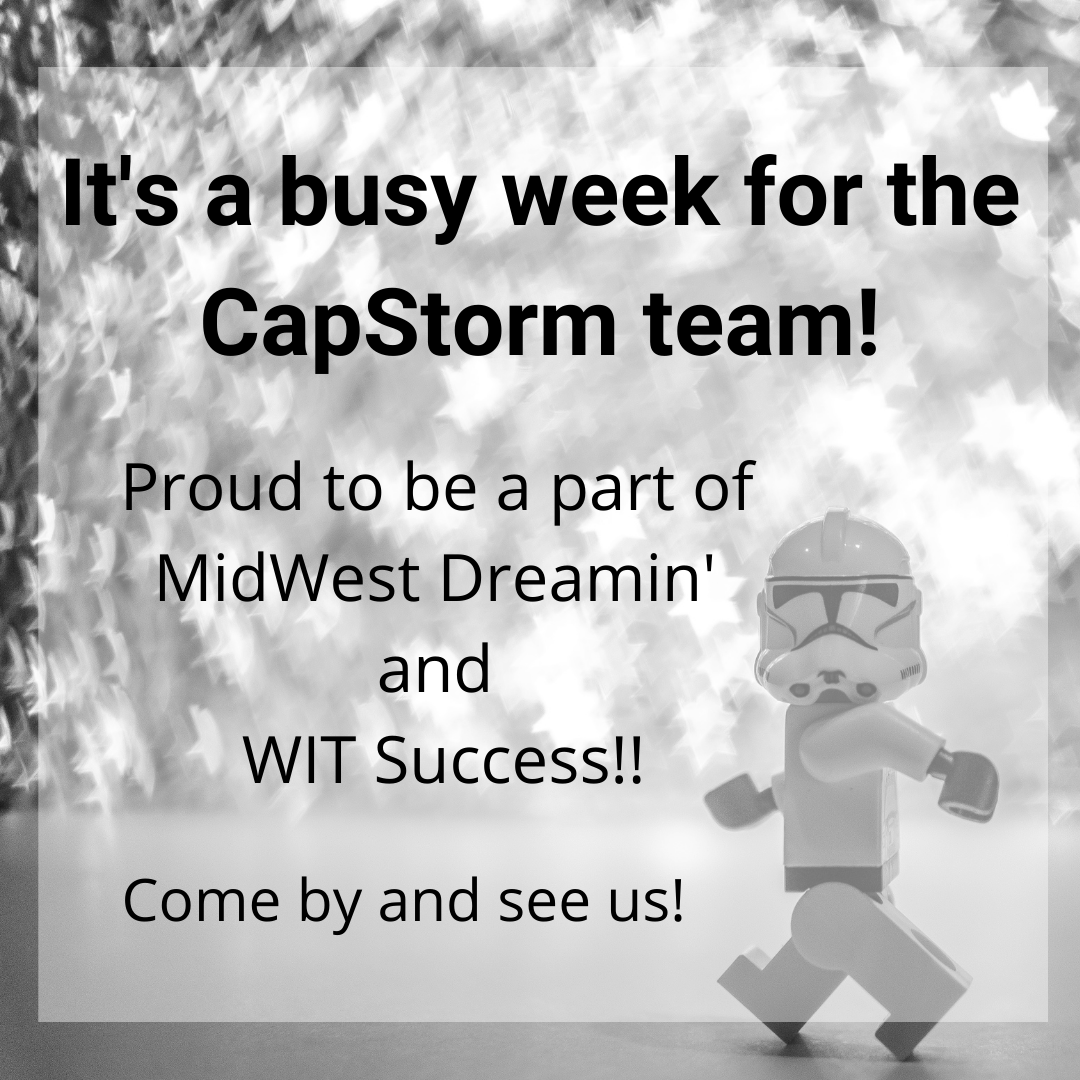 Capstorm_LLC's tweet photo. It's Midwest Dreamin and Witness Success time! Make sure to stop by our booth and enter to win our giveaway! #midwestdreamin #WITSuccess #salesforcepartners https://t.co/VsKQrC5jlh