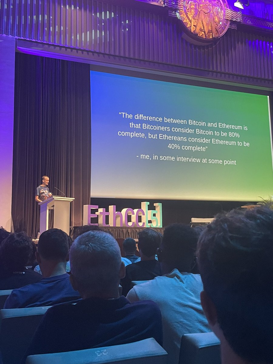 Fair point 😂😂 #eth <a href="/VitalikButerin/">vitalik.eth</a> #EthCC #crypto #ETHCC5