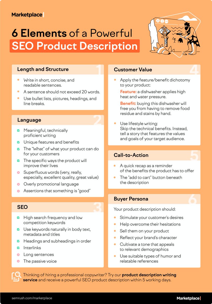The truth is, product descriptions can make or break your listing💡