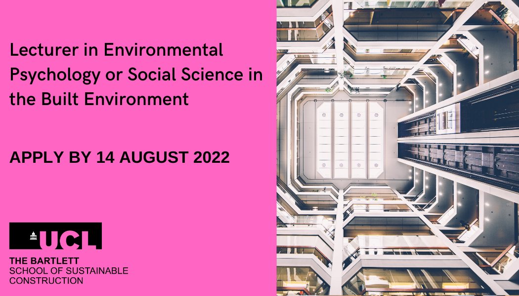 The Bartlett School of Sustainable Construction tweet media