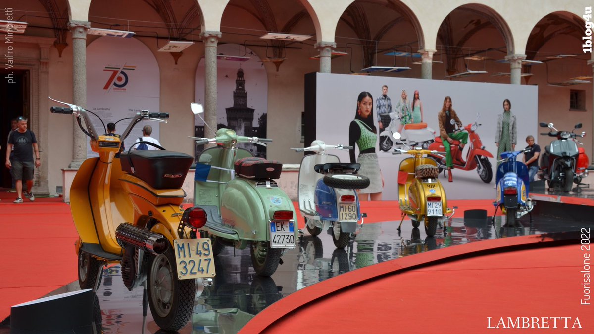 1Blog4u's tweet photo. 💛 #Lambretta 75th art installation: "Lambretta INFINITY heritage to Future" (#Fuorisalone 2022)
.
#LambrettaInnocenti #LambrettaItalia #MadeinItaly #scooters #vintage #Italiandesign
.
#Milano #mdw
.
#GabriellaRuggieri #1blog4u
.
ph. #VaifroMinoretti

➡️ https://t.co/46dQgMHVwS https://t.co/43UYsGezHx
