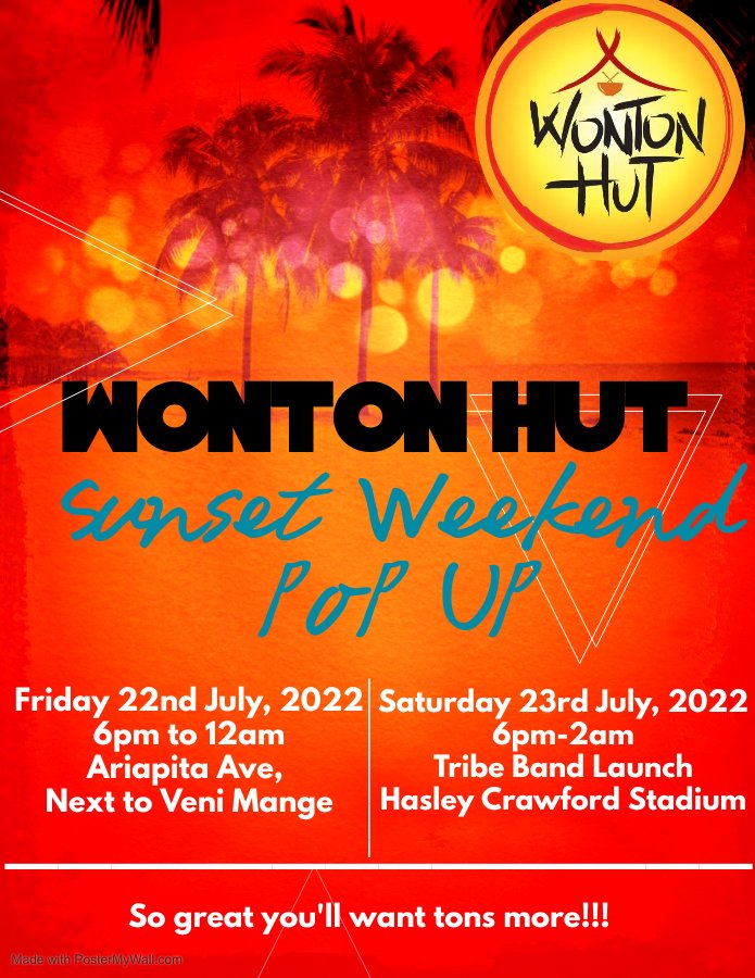 wontonhut's tweet photo. It's a fun weekend ahead!!
Check us out at Sunset Weekend!!
Friday we are popping up on the Avenue at Sunset Theatre and Saturday you can catch us at Band Launch.
So great you'll want tons more!!
#wontonhut
#wontons
#wantons
#wonachos
#popup
#foodiefinds
#sunsetweekend https://t.co/Z5rFn2zQ1e