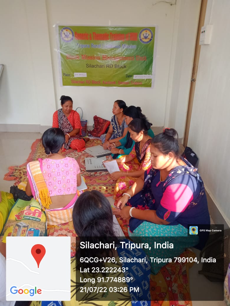 MBK training total 15 nos participant of SHG members under Silachari BMMU