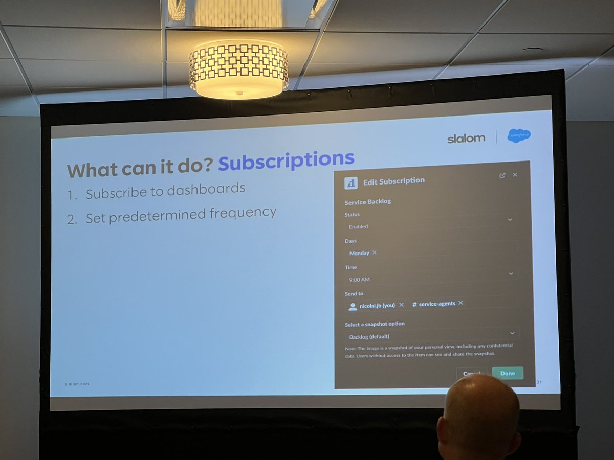 Awesome new #CRMAnalytics functionality built into <a href="/SlackHQ/">Slack</a>!  View dashboards, subscribe. #MWD22 <a href="/tableau/">Tableau</a>