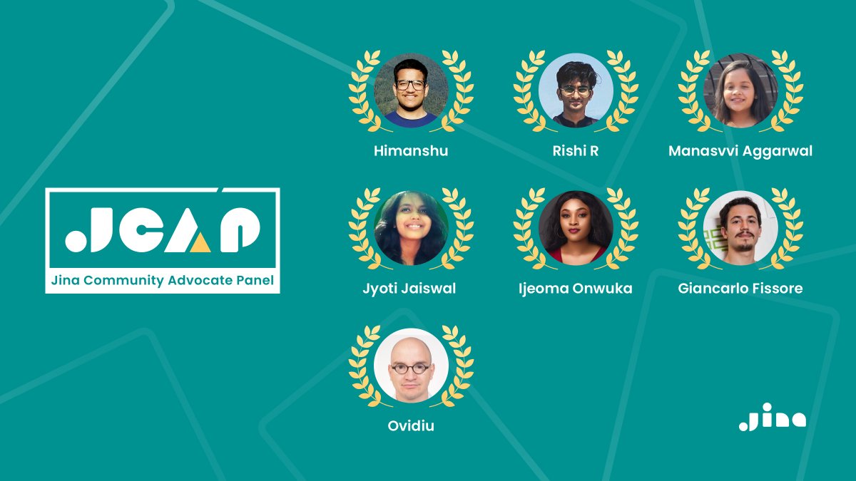 JinaAI_'s tweet photo. 🎊 We're delighted to present our Jina Community Advocates Panel members!

Join us in congratulating @Rishi0812, @DevManustweets, @ursachi, @fissoreg, Manasvvi Aggarwal, @BelindaIjeoma, @_himanshu_325! https://t.co/2S2ocahEFF