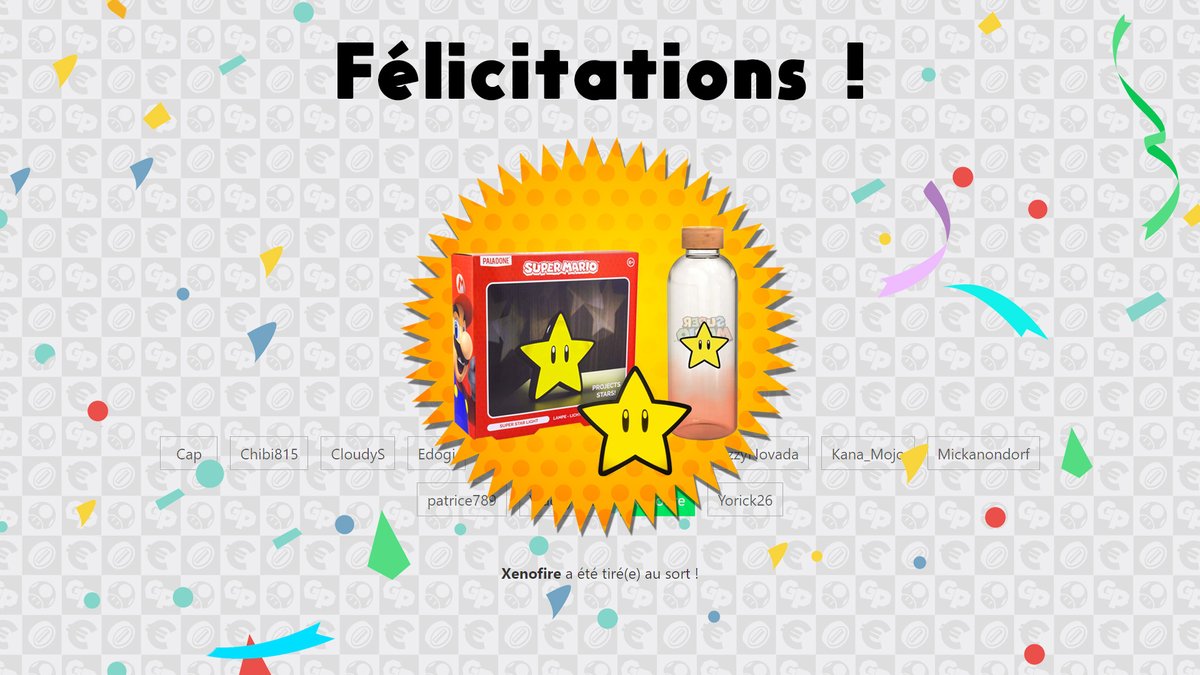 GoldenPhenixFR's tweet photo. Le sort lui a été favorable grâce à sa donation de 30 € pendant le New Mario's Quest, @LeXenoFire remporte le lot n°3 !

Félicitations à toi ⭐️

#NMQ https://t.co/roONoi4qs3