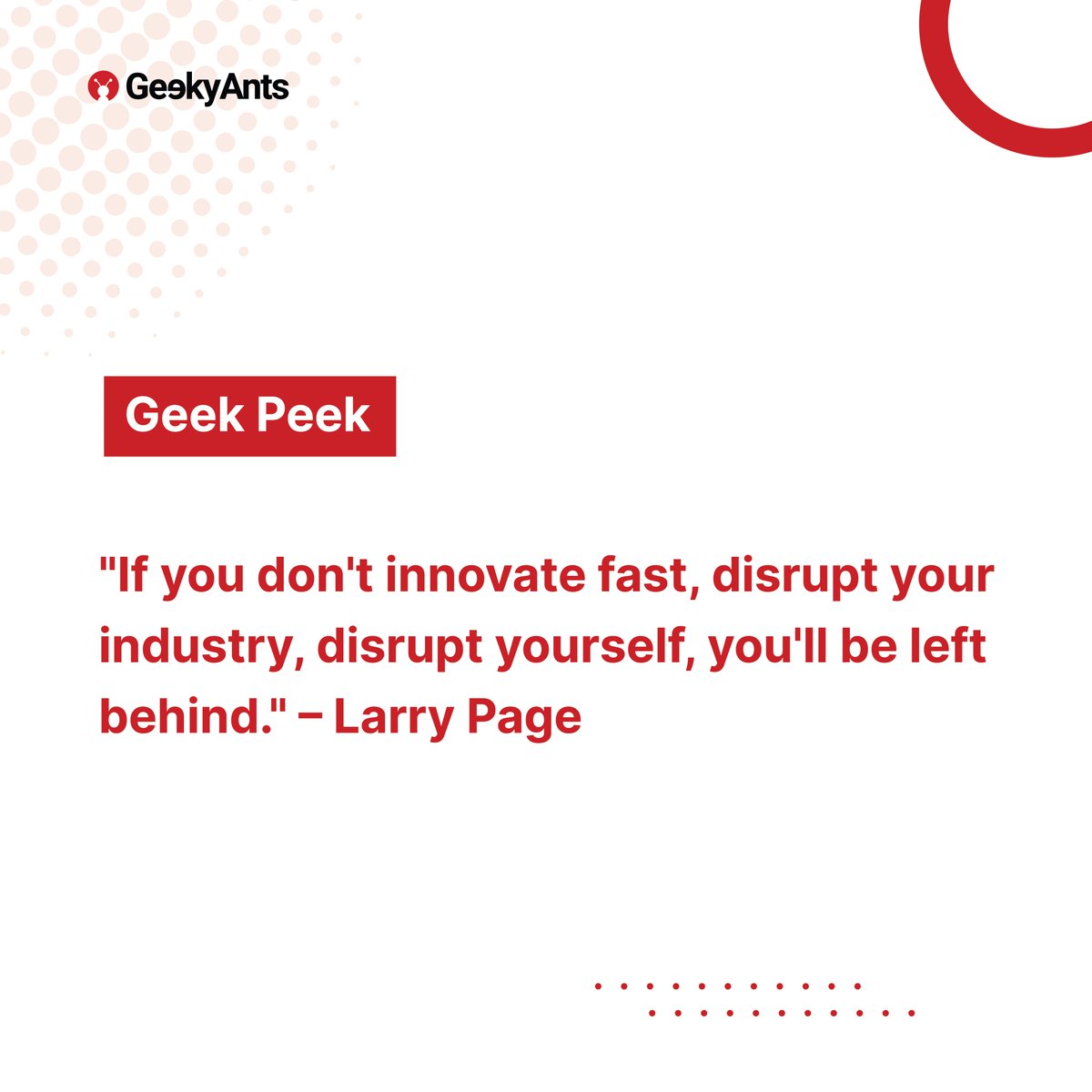 geekyants's tweet image. Innovation is the key!
#innovate #innovation #innovatewitheffect #innovateforchange #innovatethefuture #innovationmindset #innovationculture
