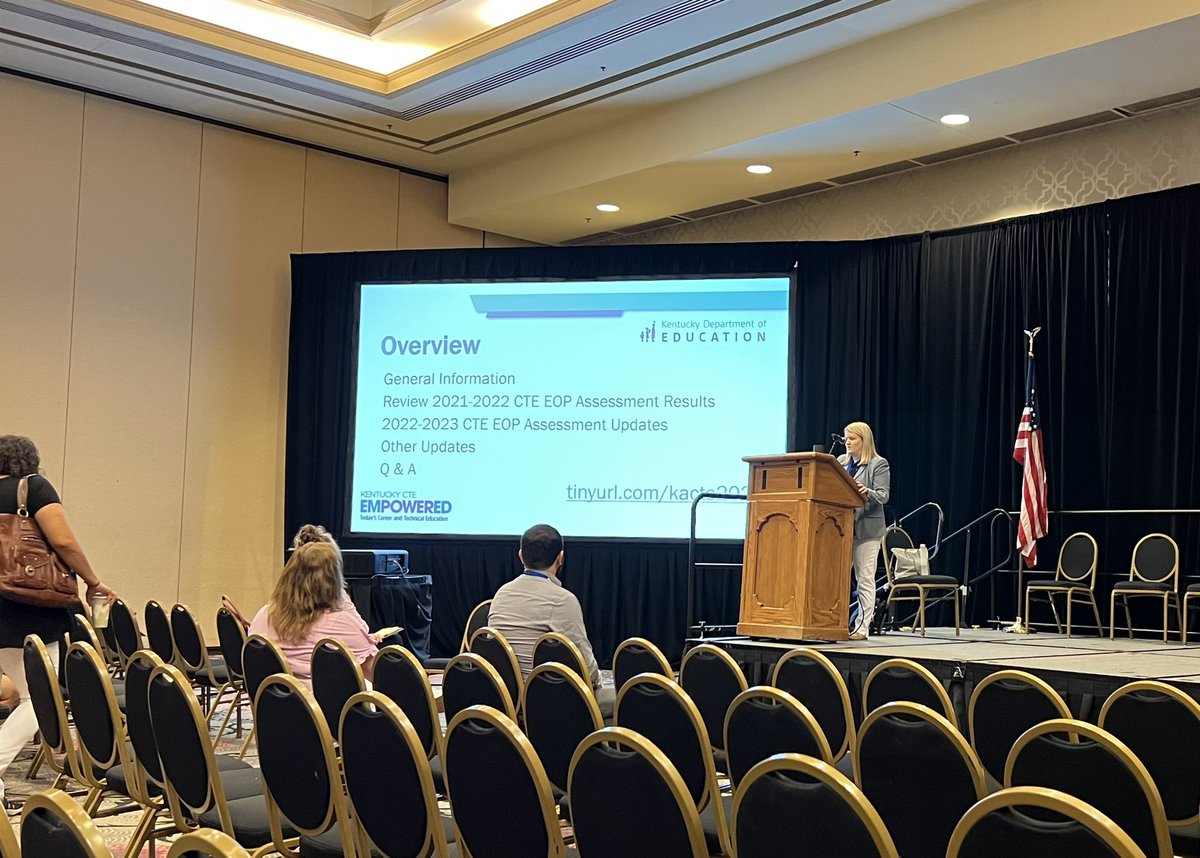 Learning about all things CTE at the #KACTE 2022 Conference! #Empowered