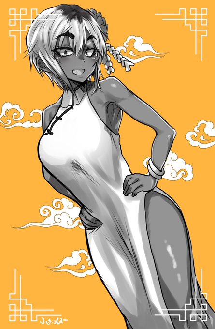 #みなさん去年の今頃はどんな絵描いてましたか
うちの子チャイナ服描いてました 