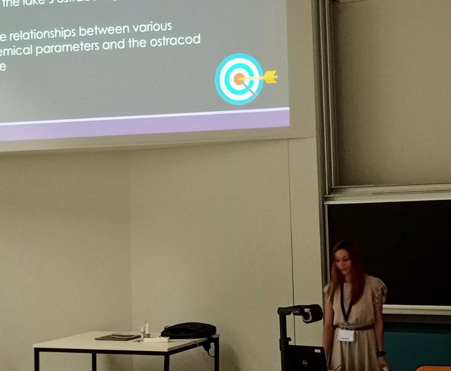 v_navrozidou's tweet image. I have already finished my talk at the #ISO19. I am really grateful to the Society of Friends of #irgo for giving me the opportunity to present in person my preliminary results in #Lyon2022, thank you for this Grant!!  #ostracods #lakes #micropalaeontology #geology @TMS_ostracod