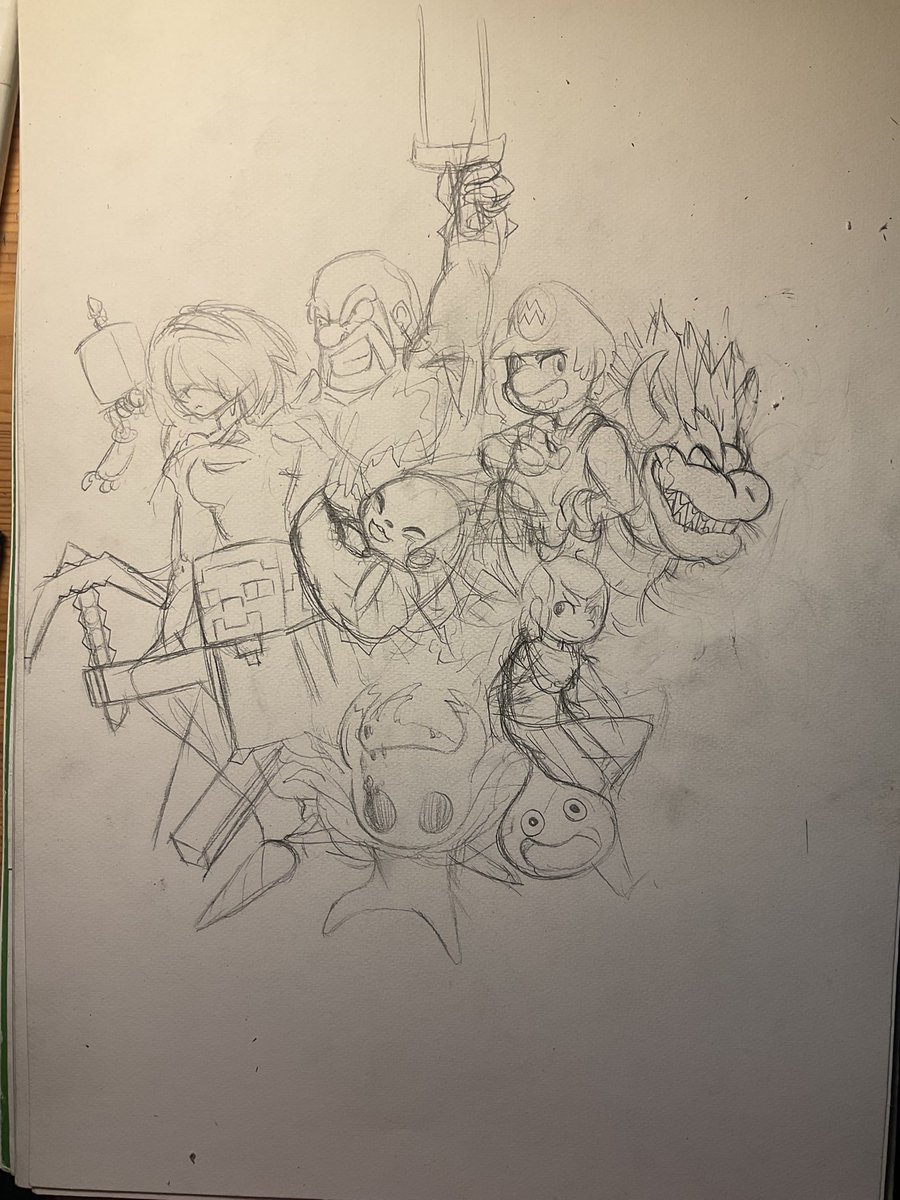 PumpkinSoul2's tweet photo. i will do a massive appreciation artwork for all the franchises i love or were a big part at some point of life https://t.co/V583XGxN7y