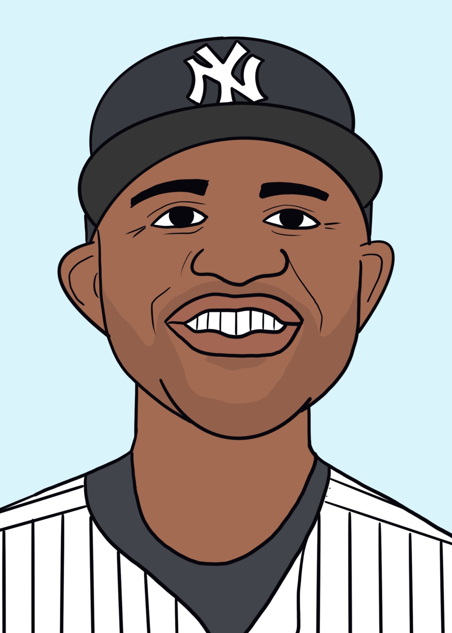 Last birthday shout out of the day comes with a new quick drawing. Happy Birthday to CC Sabathia! 