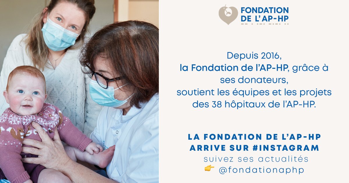FondationAPHP's tweet photo. La @FondationAPHP soutient la qualité de vie à l'hôpital pour les patients et les soignants, ainsi que la recherche dans les 38 hôpitaux de l'@APHP. Retrouvez l'ensemble de ses activités sur #Instagram !
👉 https://t.co/5OxSXdE5Du https://t.co/KyYIstI9J7