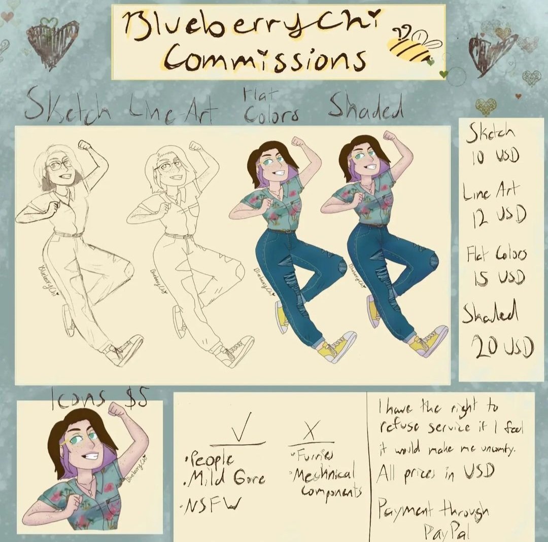 BlueberryChi3's tweet photo. Updated commission sheet!! DM me about any questions or if you're interested! https://t.co/XkDZN4jYzn