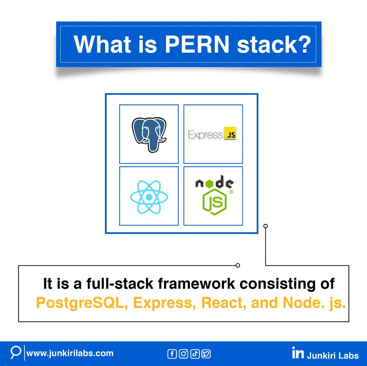 scalebuildai's tweet image. PERN stack gets its name from the initials of PostgreSQL, Express, React, Node.js.
.
.
.
#database #databasesystem #PostgreSQL #Express #React #Nodejs #development #technology #Angular #JavaScript #HTML #twitme
