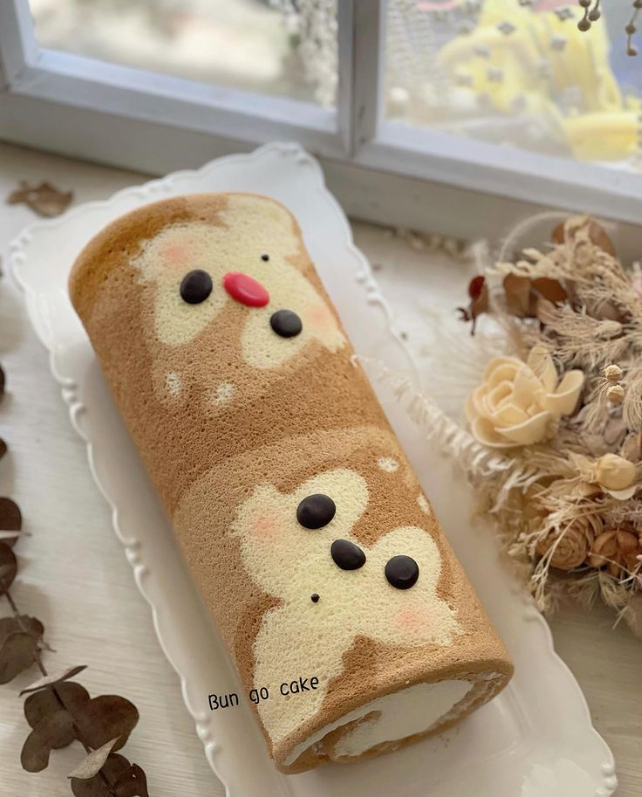 daily_dolce's tweet photo. Swiss roll by i_bun_go_go https://t.co/87oO8aDicv
