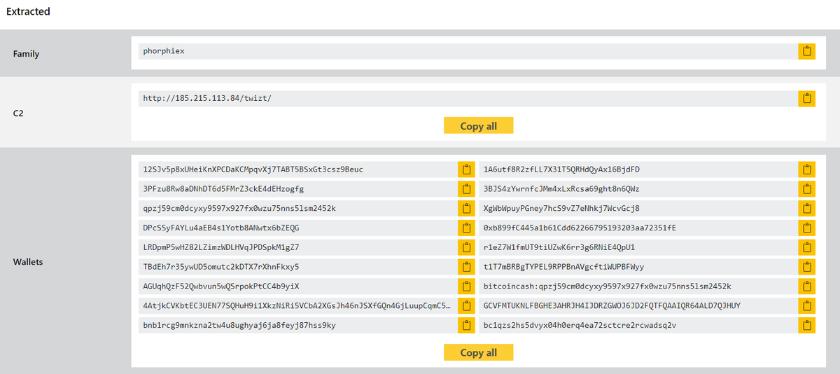 hatching_io's tweet photo. It's Thursday, and that means updates! We've got quite a bit in our blog this week:
🔸Support for #Maui, #Hades & #Surtr ransomware
🔸Signatures for #Hermit & #Ermac 2.0 Android stealers
🔸Configuration extraction for #WellMess & #Vulturi
and more!
👉https://t.co/A17HYA3IZY https://t.co/PpxjDdoUjC