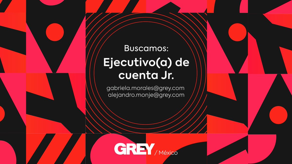 Si estás list@ para dar el siguiente paso, esta vacante es para ti: 🗣 Buscamos Ejecutivo/a de Cuentas Jr para manejo de cuentas, debes de tener al menos 1 año de experiencia, ser organizad@, proactiv@ y con muy buena actitud. Manda tu CV a los correos del post. 👇