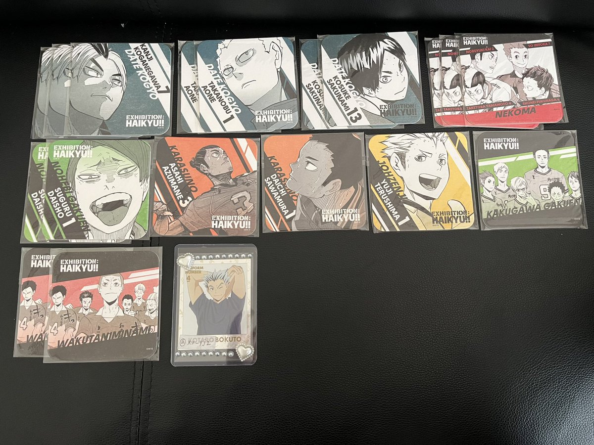 xx_yj2's tweet photo. 【交換/譲渡】ハイキュー ハイキュー展 FINAL ジャンフェス JF アートコースター アトコ

【譲】画像参照

【求】木兎光太郎(画像4枚目)

◎初回プロカ必読
◎郵送または名古屋手渡し

検索からでもお気軽にお声がけ下さい🙇‍♀️ https://t.co/p9GqFffWW4