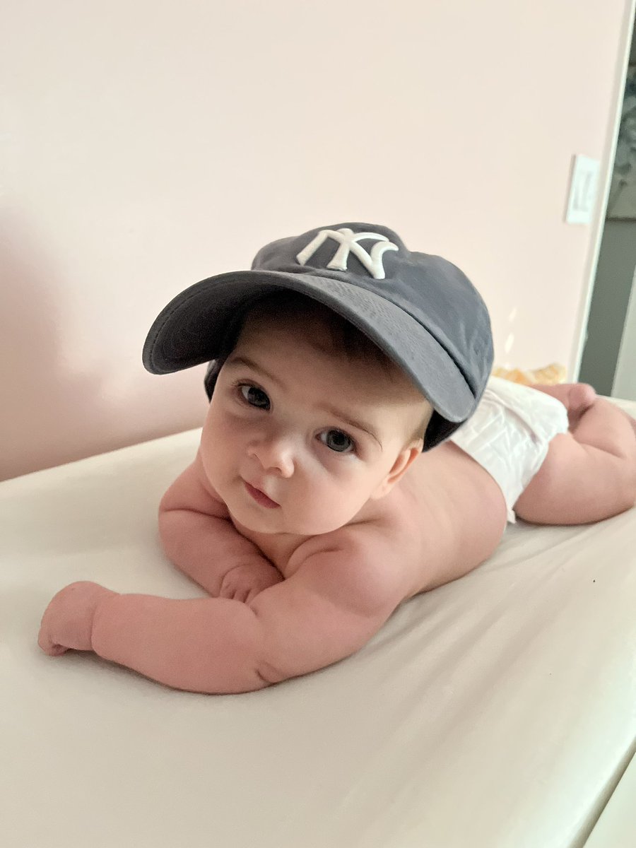 Chris_Fal87's tweet photo. @YESNetwork @DriveToyota Little Mia is up and ready to kick off the 2nd half of the season with a doubleheader #ToyotaPinstripePride https://t.co/v3RyWkwkSw