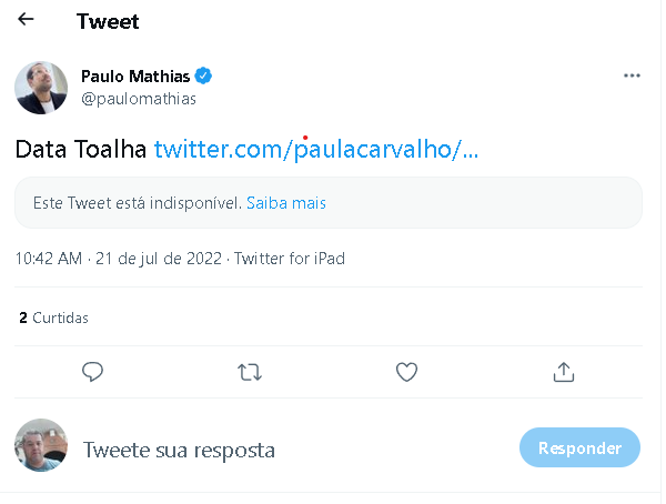 banolopes's tweet photo. @paulomathias #QueroDevolta minha liberdade de expressão https://t.co/EXlCoXp2xD