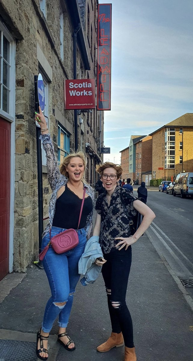 Throwback to last week performing a brand new monologue written by <a href="/Amyrbh1/">Amyrbh_</a> at <a href="/Leadmill/">The Leadmill</a> 🙌

P.s I did think I was pointing at the Leadmill sign on that second photo, but obviously not 🤣🤣

<a href="/HiveSouthYorks/">Hive Young Writers Network</a> <a href="/ShedWriting/">The Writing Shed</a>