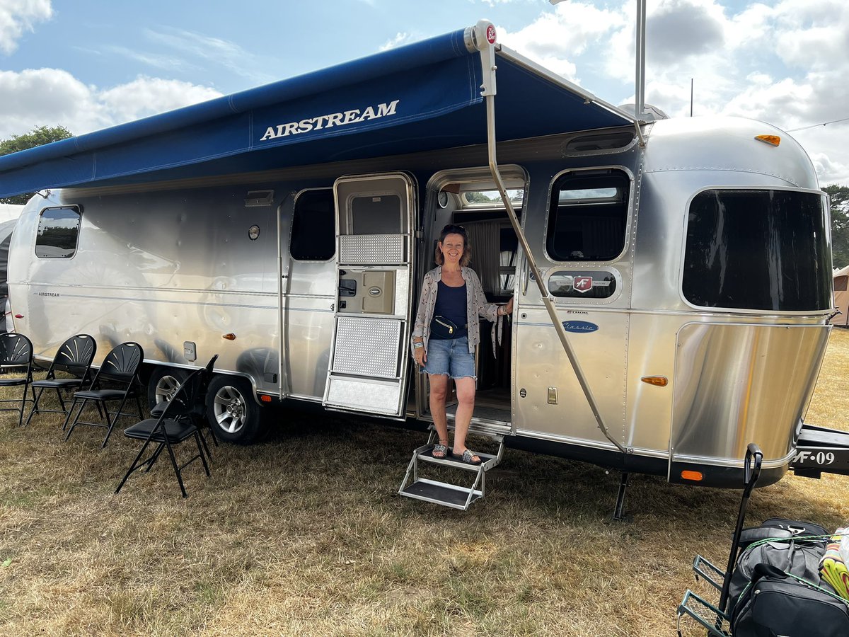 Just arrived at #latitudefestival   Accommodation for the next few days #airstreamuk