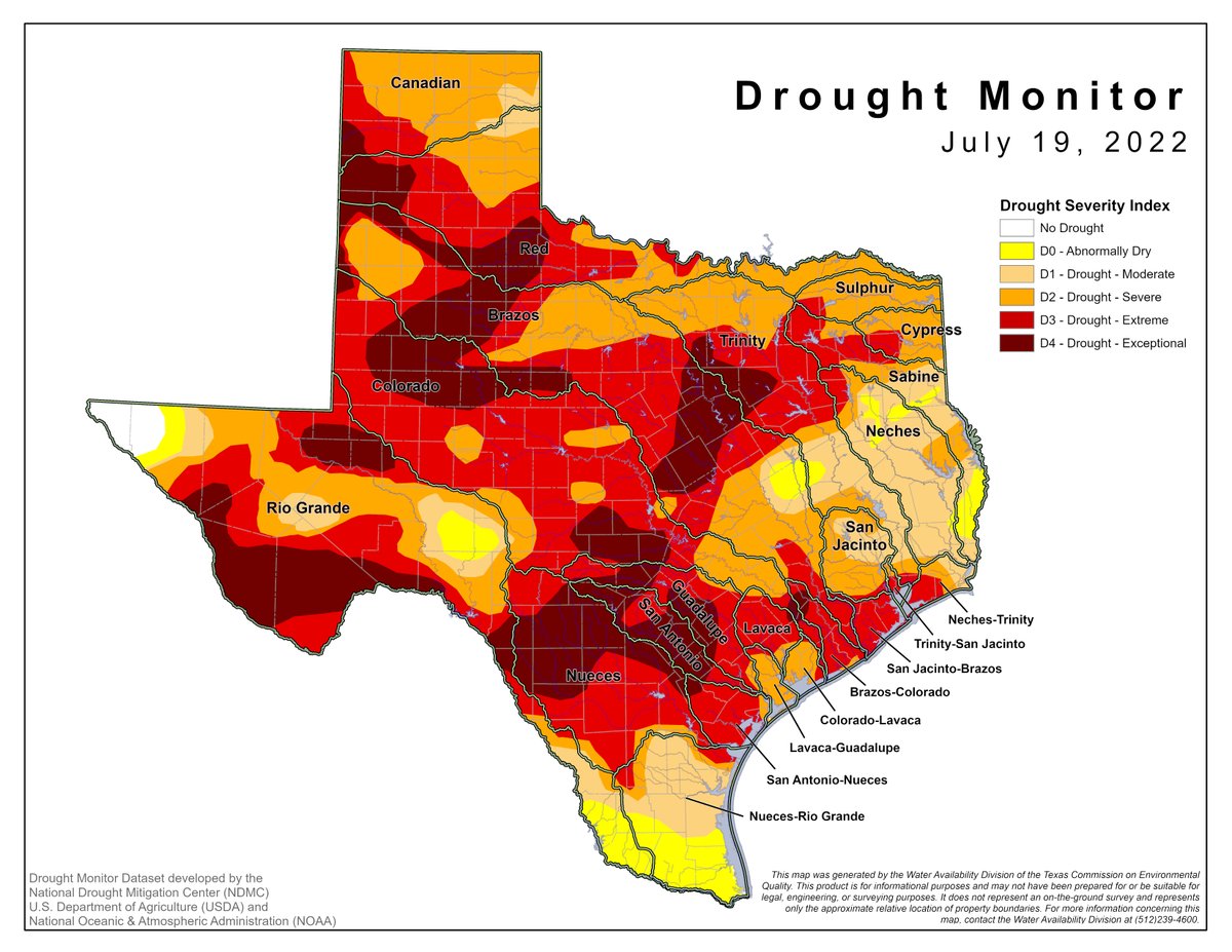 The latest Texas drought map is now available at go.usa.gov/xtQdD. 

#txwater #txdrought