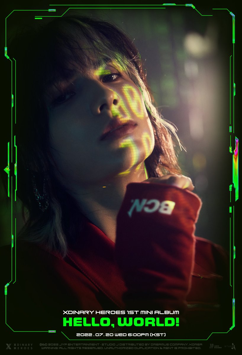 XdinaryHeroes HELLO,WORLD! ラキドロ ジュヨン Glitter Magazine | Studio J's New Band, Xdinary Heroes, Drops