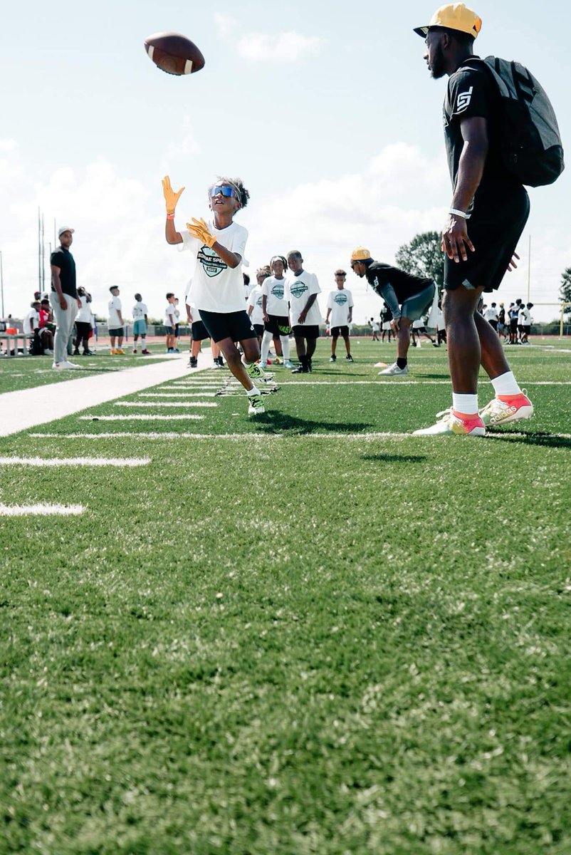 I would like to thank everyone who made my first annual free football camp a success. Our main objective was to motivate, encourage, inspire, and give back to everyone in the community. It’s not only a blessing but an honor to give back to the place that made me.