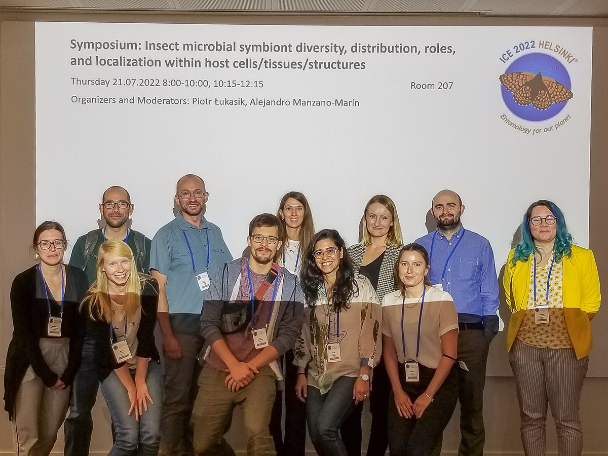symPiotr's tweet photo. Thanks to all the excellent speakers in today's "Insect Symbiosis" symposium at the International Congress in Entomology in Helsinki! #ICE2022
@amanzanom @AnnaMichalik17 @SymbioSandra @fedevalerio92 @rebekkaja @JasonCS_K @MartaTischer https://t.co/NmxC6YxF2h