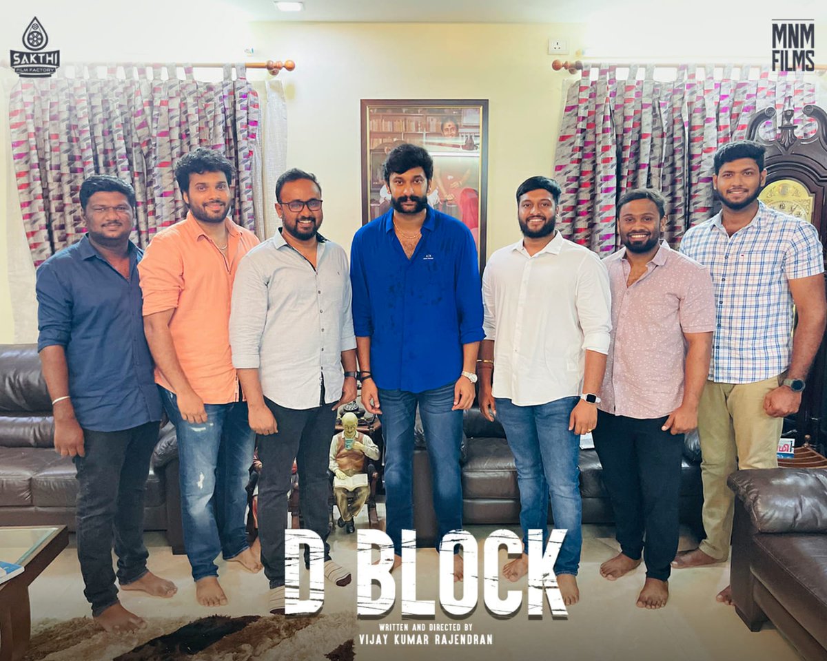MNM FILMS (@mnm_films) on Twitter photo Team #DBlock Celebrating the blockbuster success with the birthday of Arulnithi sir.
#HBDArulnithi
<a href="/arulnithitamil/">Arulnithi tamilarasu</a> <a href="/sakthivelan_b/">Sakthivelan B</a> <a href="/AravinndSingh/">Aravinnd Singh</a> <a href="/VijayKRajendran/">Vijay Kumar Rajendran</a> <a href="/Harshath_rvs/">Harshath RVS</a> <a href="/SakthiFilmFctry/">Sakthi Film Factory</a> <a href="/MNM_Films/">MNM FILMS</a> <a href="/DoneChannel1/">Done Channel</a> Team #DBlock Celebrating the blockbuster success with the birthday of Arulnithi sir.
#HBDArulnithi
<a href="/arulnithitamil/">Arulnithi tamilarasu</a> <a href="/sakthivelan_b/">Sakthivelan B</a> <a href="/AravinndSingh/">Aravinnd Singh</a> <a href="/VijayKRajendran/">Vijay Kumar Rajendran</a> <a href="/Harshath_rvs/">Harshath RVS</a> <a href="/SakthiFilmFctry/">Sakthi Film Factory</a> <a href="/MNM_Films/">MNM FILMS</a> <a href="/DoneChannel1/">Done Channel</a>