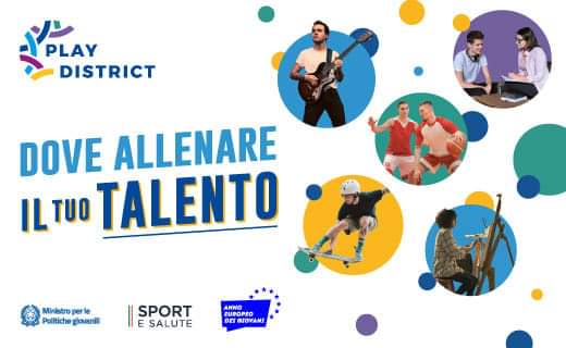 Spazi idonei alla realizzazione di attività sportive e sociali che siano per i giovani occasione di aggregazione, integrazione e inclusione!  Pubblicato l'avviso pubblico per ASD/SSD Spazi Civici di Comunità c.d. #PlayDistrict!  Informazioni al link: sportesalute.eu/spazicivici.ht…