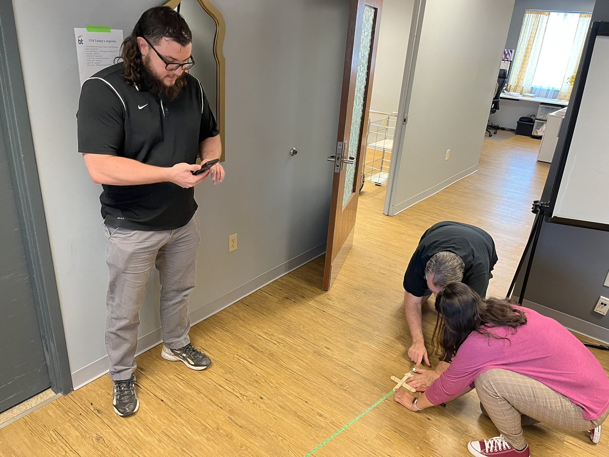 More fun with <a href="/OHEducation/">OH Dept of Ed and Workforce</a> Math Modeling and Reasoning Professional Development for Ts in SW Ohio <a href="/ButlerCountyESC/">Butler County ESC</a>! Teachers building catapults and modeling quadratic equations. Can’t wait for Ss to experience these lessons next school year! #math #MMR #mathmodeling