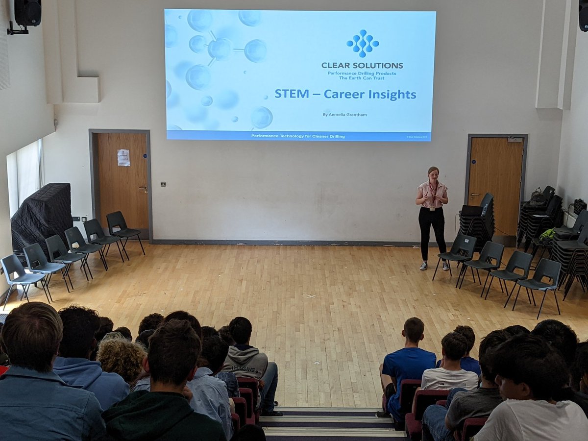 HA_MrsO's tweet image. Fantastic to have Aemelia from @PureBore (Clear Solutions) talk to year 10 about further study in #Chemistry and careers in #STEM Lots of opportunity out there for Chemistry graduates!