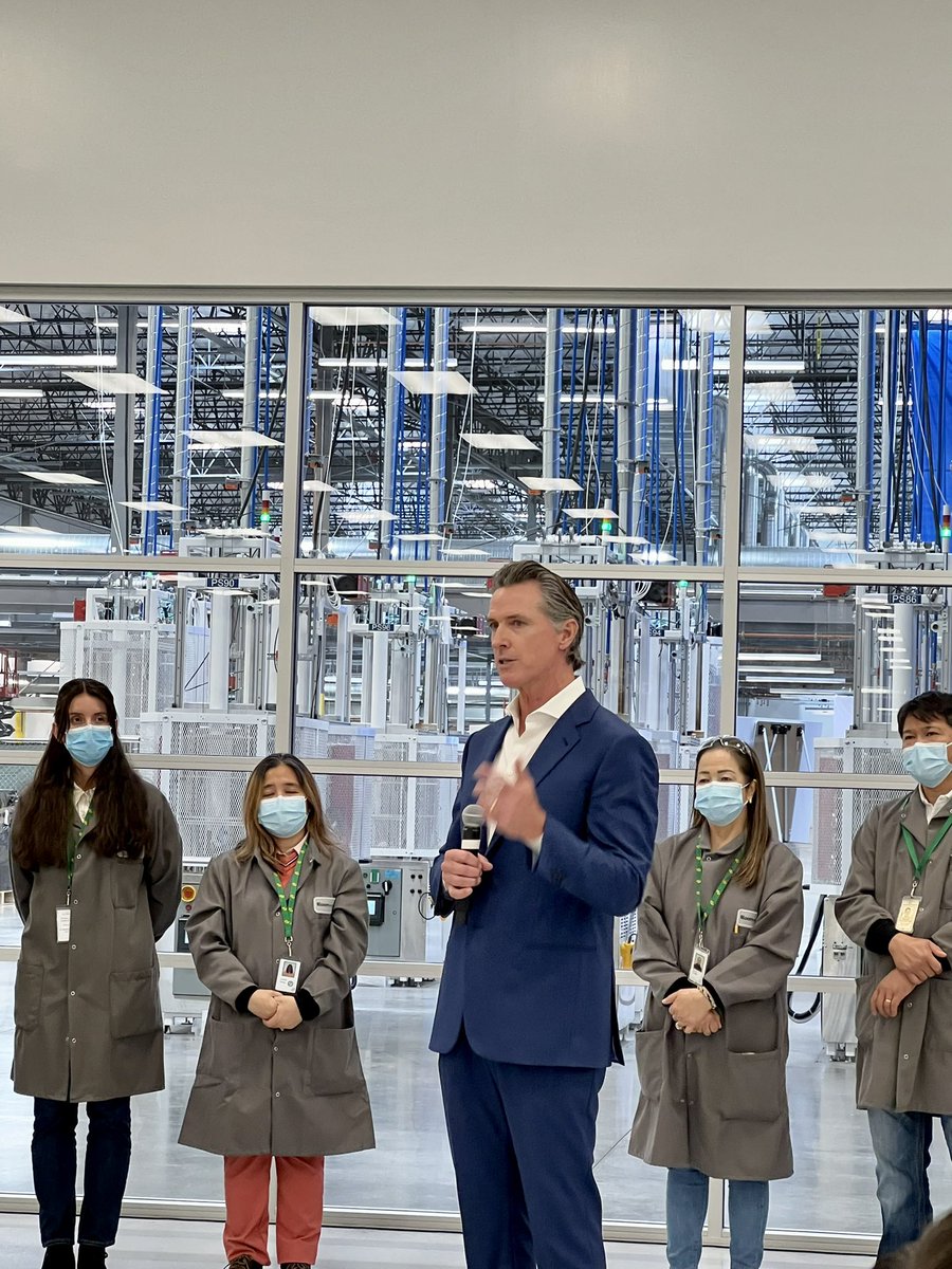 Thx for visiting <a href="/GavinNewsom/">Gavin Newsom</a> we are proud to make clean energy solutions here in California!