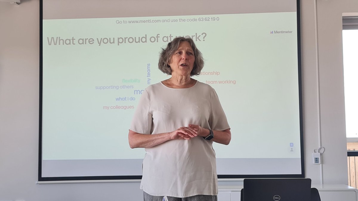 Trust Chair Margaret Schwartz speaking at the CFT Big Culture Event