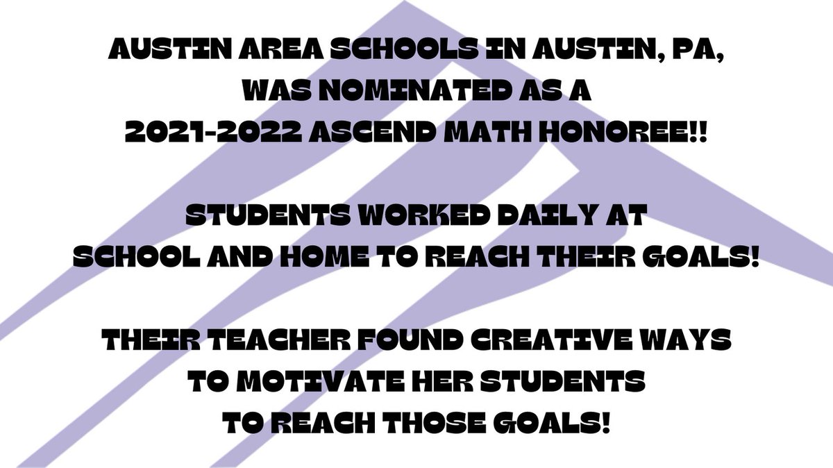 AscendEducation's tweet photo. Achieving goals is not an easy task, but it's possible when you work hard and put in the time. So congratulations to the students who worked hard and went from 3rd grade to 5th grade skills! Here’s to all the hard work that went into this success story. @iu9social https://t.co/I60kFA1aQP