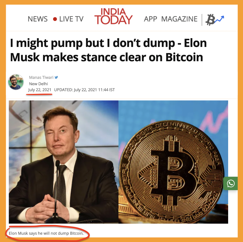 pete_rizzo_'s tweet photo. ✨ Elon Musk on #Bitcoin exactly 1 year ago 

💀💀💀 https://t.co/EZQHKKp1SS