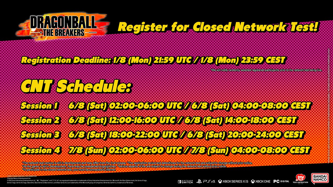 Dragon Ball The Breakers Beta Release Date and Time