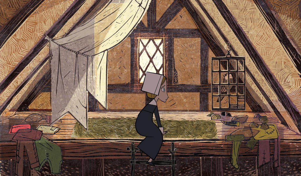 ani_obsessive's tweet image. Scene illustrations by Almu Redondo and Alice Dieudonné for Wolfwalkers (2020), dir. Tomm Moore and Ross Stewart, Cartoon Saloon

These are concept paintings that Cartoon Saloon used as blueprints for the final shots in Wolfwalkers