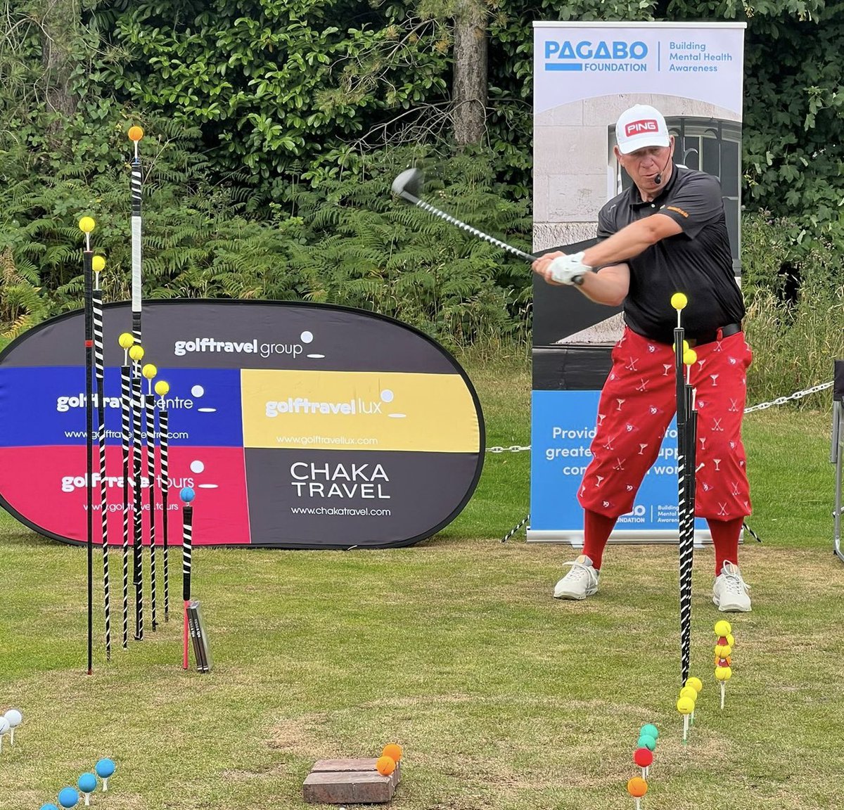 trickgolfshow's tweet photo. Nice morning #TrickShow entertaining the Guests &amp; Starting on the 1st Tee @Pagabo_ #GolfDay @QHotelsGolf https://t.co/Gr4L77iEnR