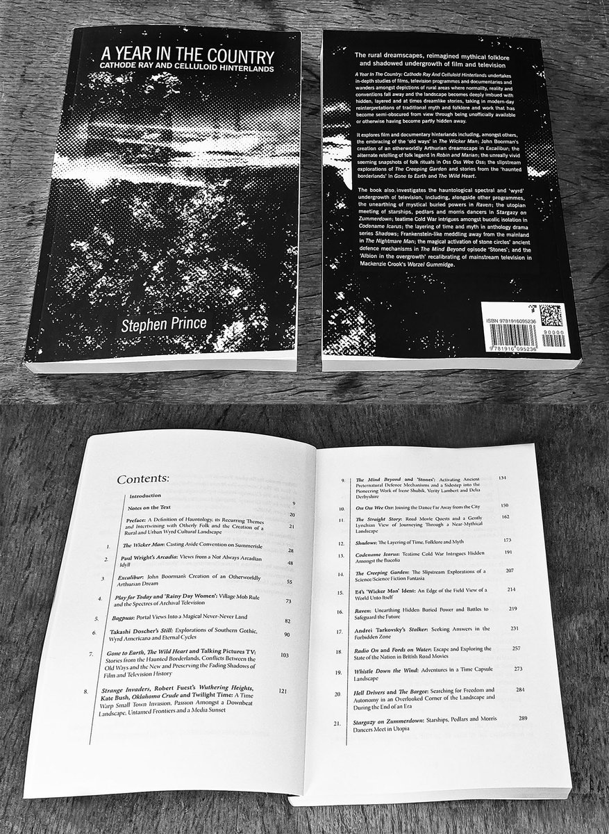 New A Year In The Country book exploring reimagined mythical folklore, rural dreamscapes and the shadowed undergrowth of film and television ayearinthecountry.co.uk/the-a-year-in-… #FolkloreThursday #hauntology #wyrd #bookrelease Journeys through cathode ray and celluloid hinterlands...