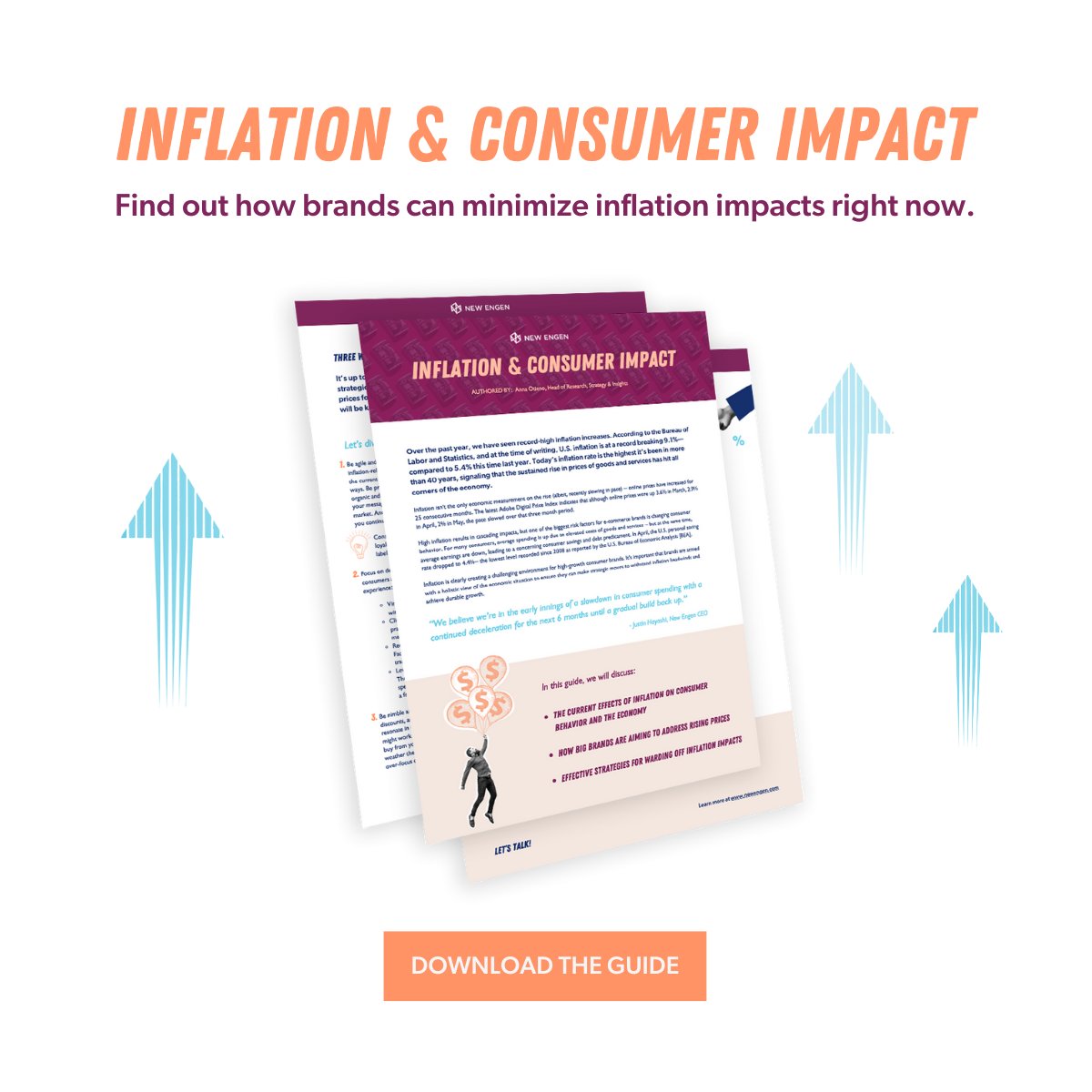 Learn the current effects #inflation has on consumer behavior, how big brands are aiming to address rising costs, &amp; effective strategies for warding off inflation impacts in our new #guide written by Anna Otieno, Head of Research, Strategy &amp; Insights.💡tinyurl.com/inflationguide