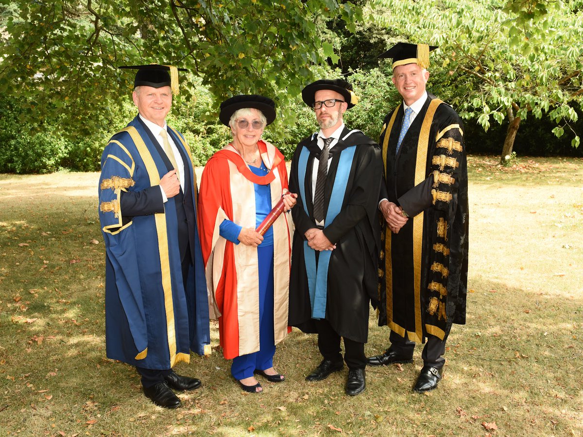 Darius_Widera's tweet photo. I was delighted to present Sally Bromley with her honorary Doctor of Letters title at the graduation ceremony yesterday. Sally has been nominated for her outstanding work in the field of Parkinson’s disease. Very well deserved! #UoRGrad #ReadingUniversity https://t.co/I6wYeUvKWe