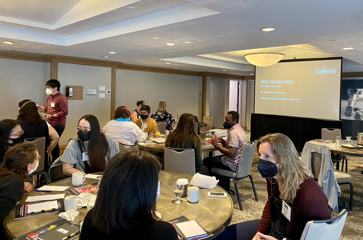 Good morning and welcome to the IMBES/SIG22 conference! We are getting started this morning with pre-conference events. First we had a writing workshop w Annie Brookman-Byrne and a peer mentorship session with trainees!