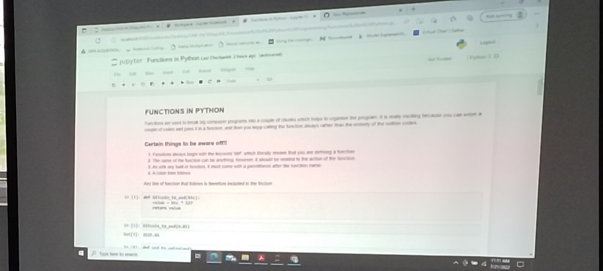 dsn_offa's tweet image. Day 4: Continuation of data structures, creating and defining functions.
#30daysofmachinelearning
#DSNOffa